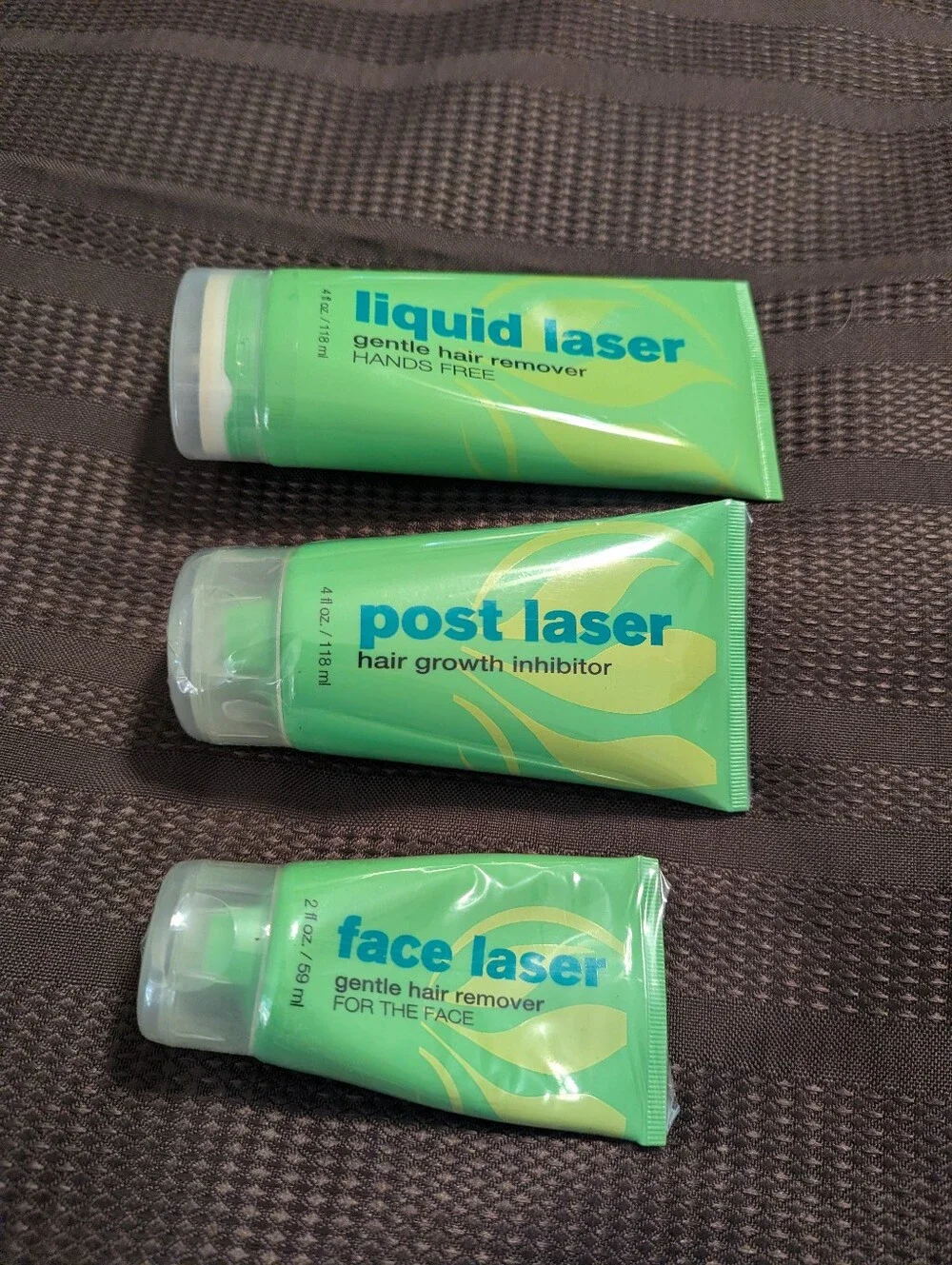 SERIOUS SKINCARE Hair Removal Bundle of 3 Laser Removal Creams Face Liquid Post